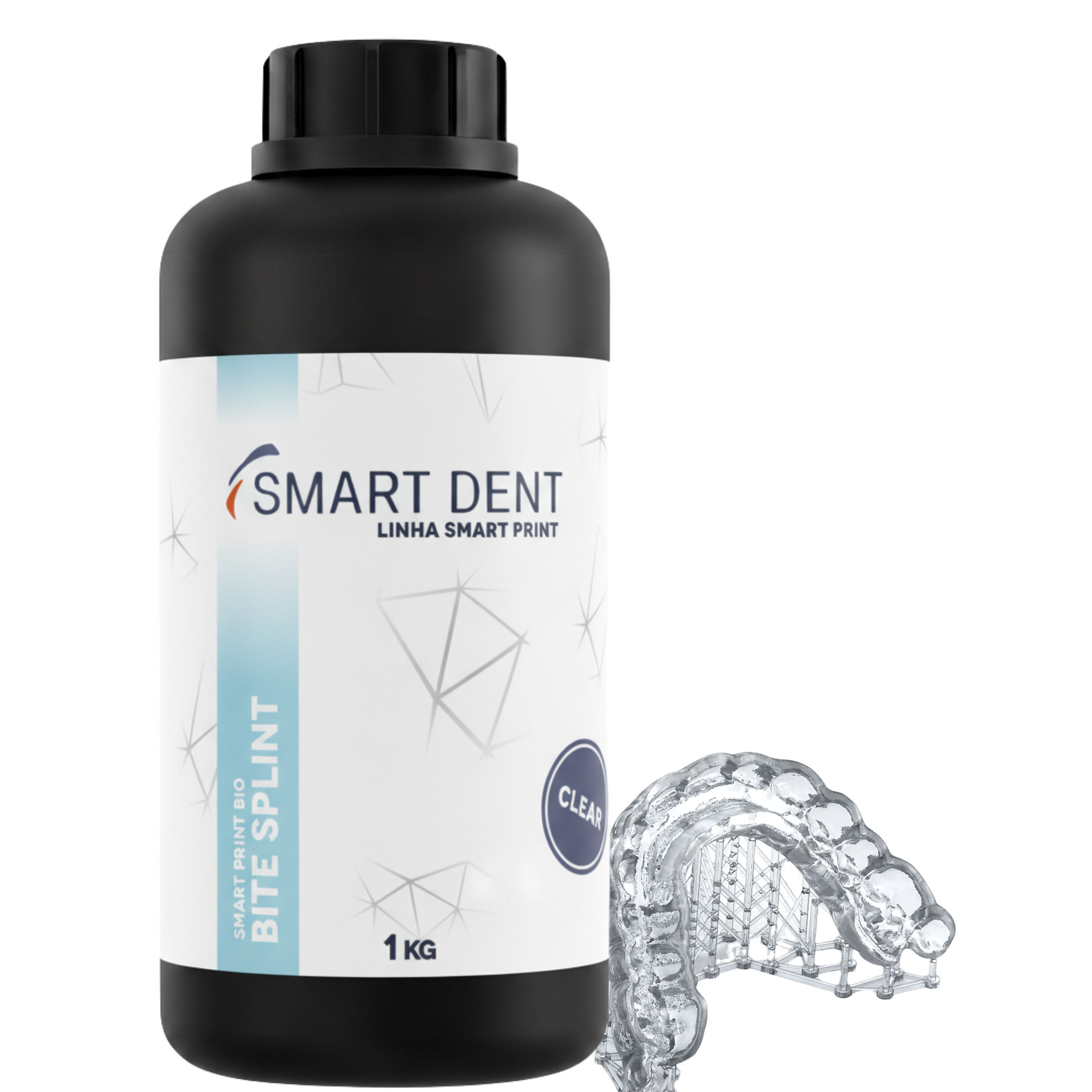 Resina 3D Smart Print Bio Bite Splint Clear