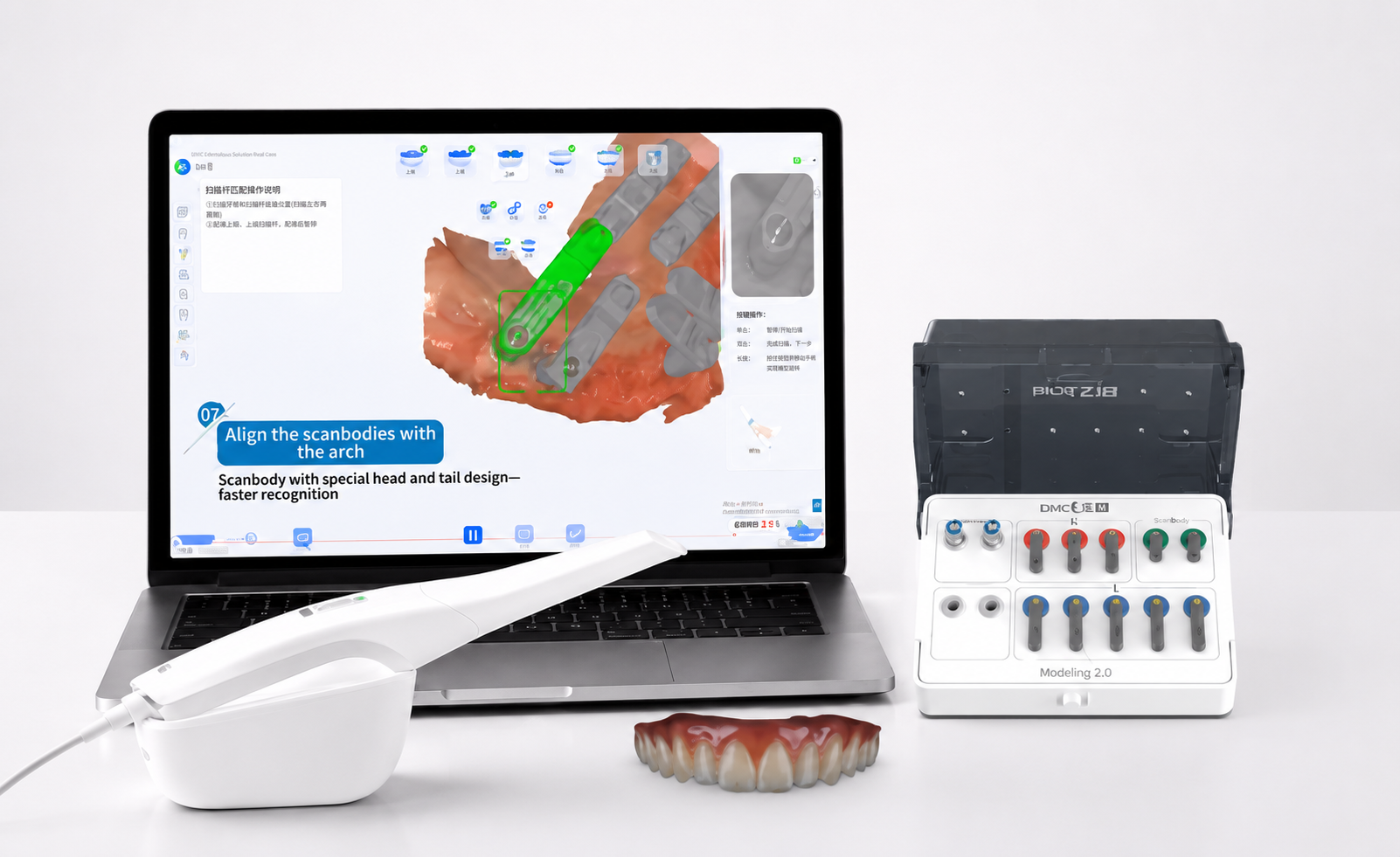 BLZDental Escanner intraoral  INO 200 -  workflow de protocolo All-on-X