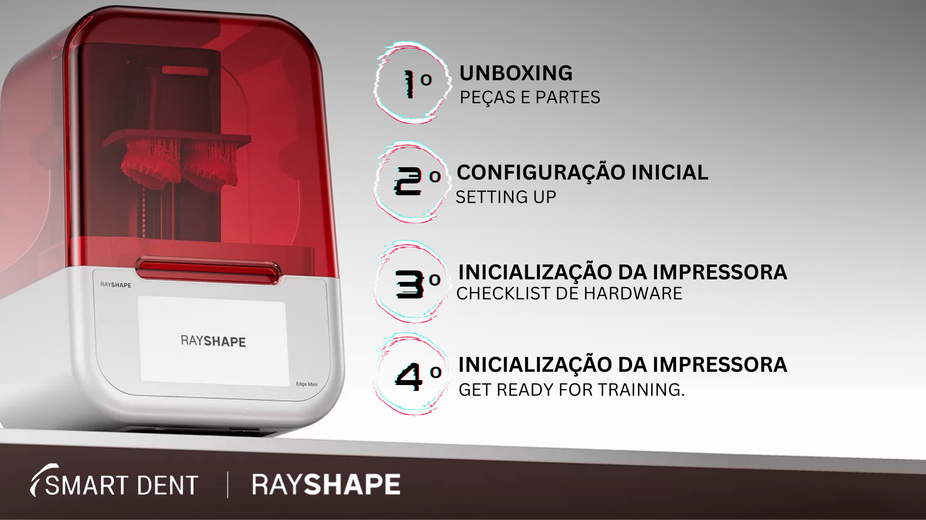 Rayshape Edge Mini: Preparação e Teste Inicial Odontológico