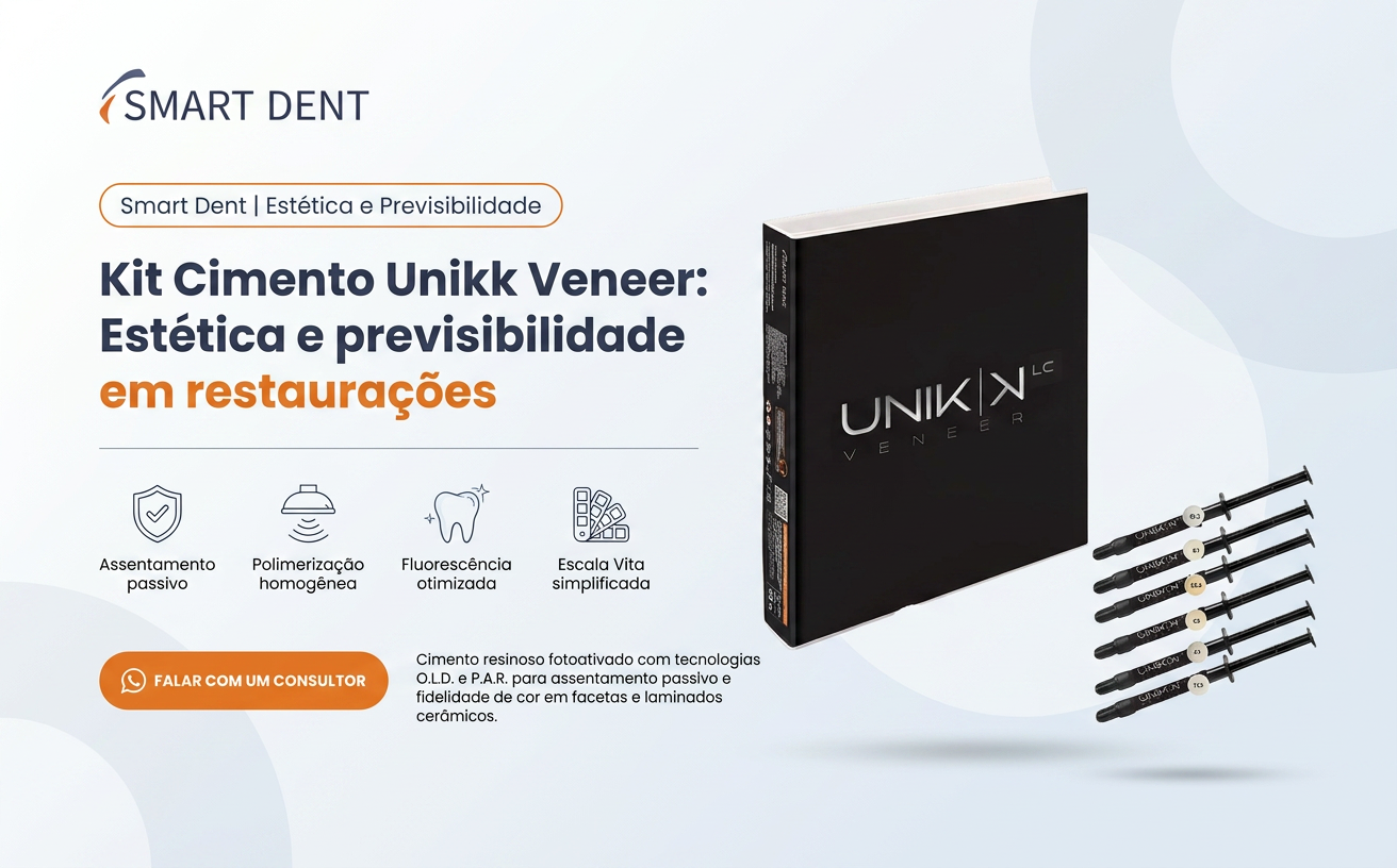 Kit Cimento Unikk Veneer: Estética e previsibilidade em restaurações