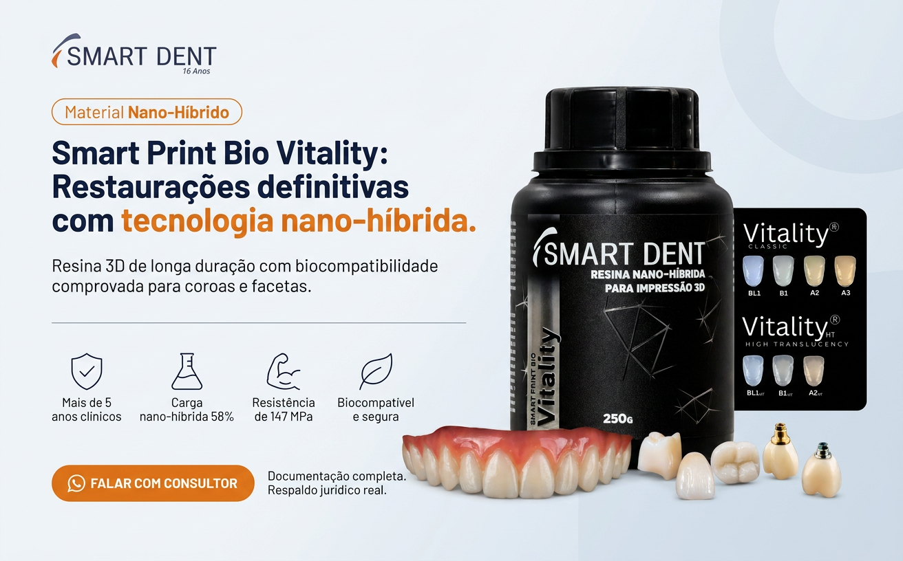 Smart Print Bio Vitality: Restaurações definitivas com tecnologia nano-híbrida.
