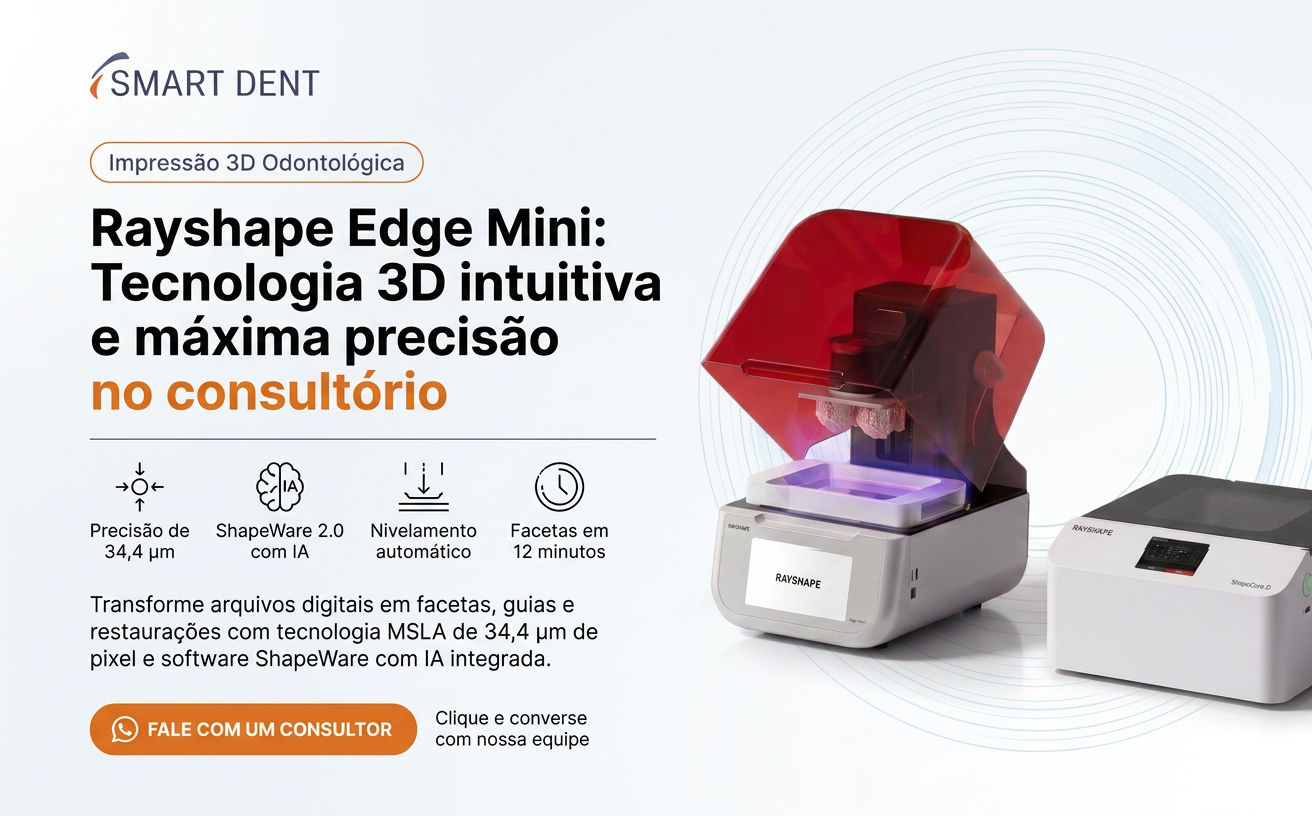 Rayshape Edge Mini: Tecnologia 3D intuitiva e máxima precisão no consultório