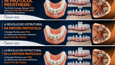 Guía Técnica Completa: Prótesis Protocolo con PEEK y Resinas Digitales de Alto Rendimiento